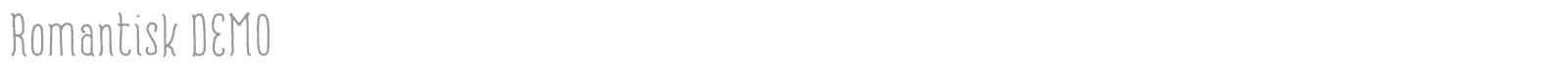 Romantisk font preview